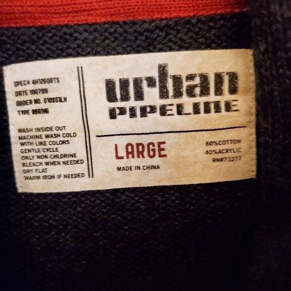 ❤️URBAN PIPLINE Cardigan Size Large - Picture 4 of 5